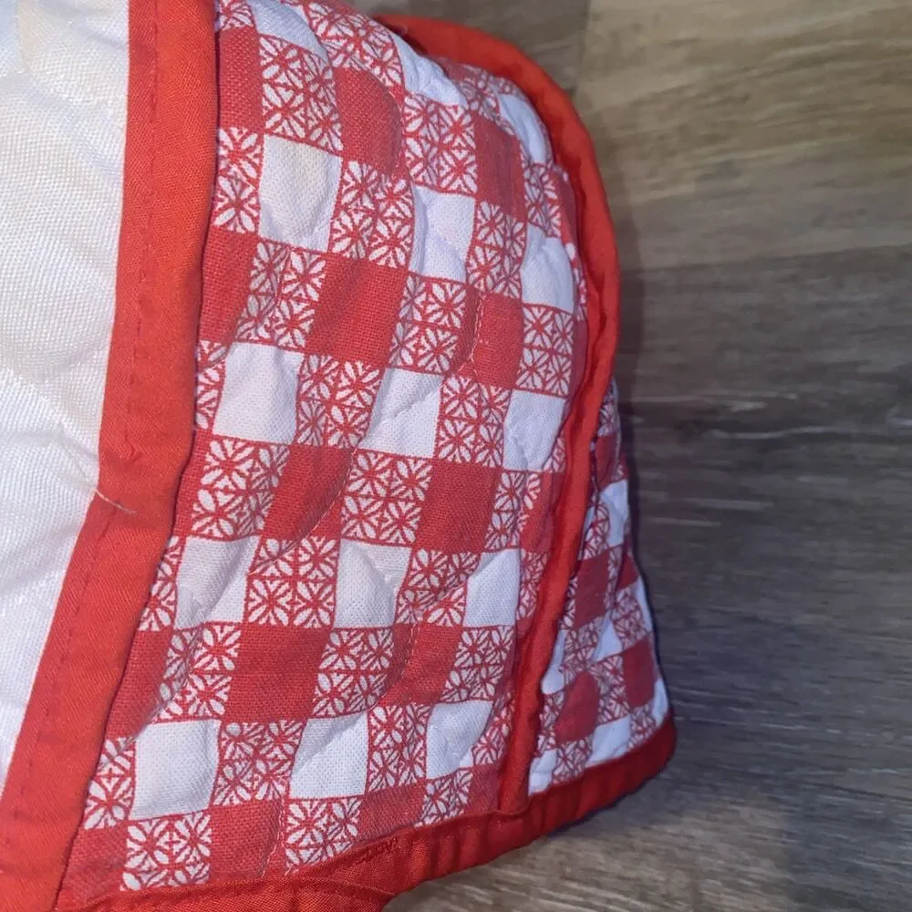 Vintage HBI- 1977 Toaster Cover Quilted Strawberry Kitchen Decor Jar,Cottagecore